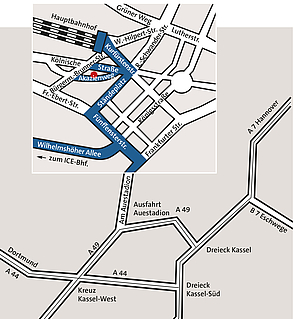 Skizze Sitz des Archivs des LWV Hessen
