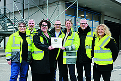 Gruppenfoto von der Übergabe