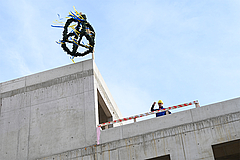 Polier Steffen Ose beim Richtspruch