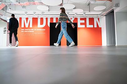 Der Eingangsbereich zum "Dialog im Dunkeln"