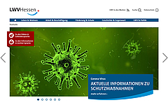 Screenshot der LWV-Internet-Startseite