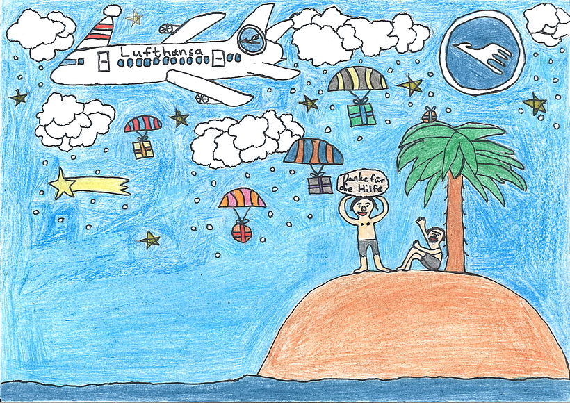 Das Siegermotiv des DLH-Malwettbewerbs 2024