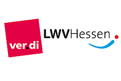 Logos von Ver.di und LWV