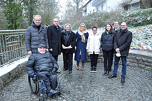 Foto vom Termin mit Innenminister Peter Beuth im Kalmenhof.