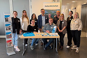 Das Team des Fachbereichs Teilhabe Nord-Ost am LWV-Stand