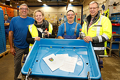 Gruppenfoto von der Übergabe