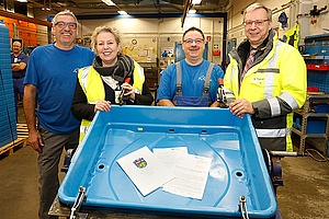 Gruppenfoto von der Übergabe