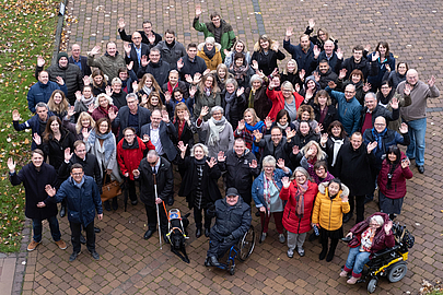 Gruppenfoto LWV-Mitarbeiterinnen und -Mitarbeiter