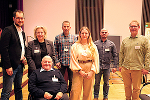 Gruppenfoto mit LWV-Verbandsspitze sowie Vertretern der BfA Hessen und Leistungserbringern
